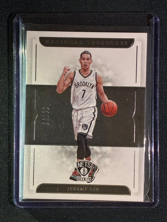 2016-17 National Treasures JEREMY LIN Base Silver 23/99 #57