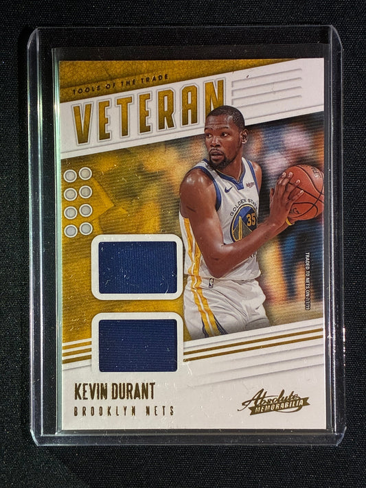 2019-20 Absolute KEVIN DURANT Veteran Tools of the Trade Dual Jersey #KDR