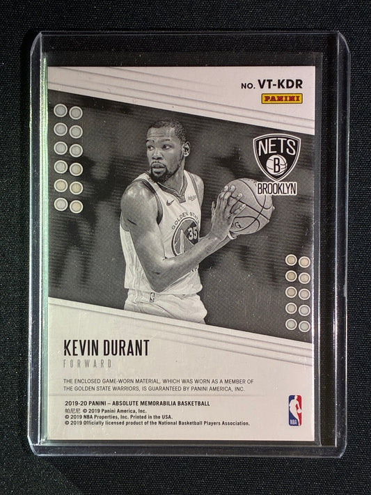 2019-20 Absolute KEVIN DURANT Veteran Tools of the Trade Dual Jersey #KDR