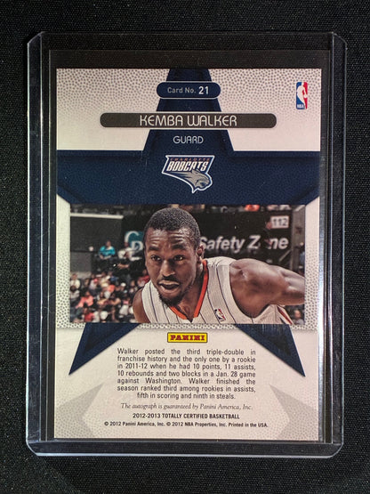 2012-13 Totally Certified KEMBA WALKER Rookie Roll Call Auto Silver #21