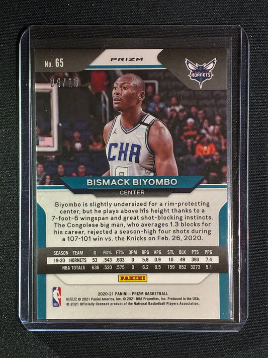 2020-21 Prizm BISMACK BIYOMBO Gold Prizm 4/10 #65