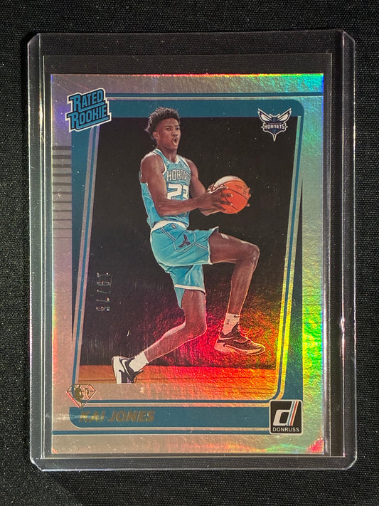 2020-21 Donruss KAI JONES Rated Rookie 75th Anniversary Holo Silver 19/75 #232