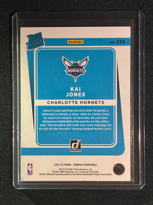 2020-21 Donruss KAI JONES Rated Rookie 75th Anniversary Holo Silver 19/75 #232