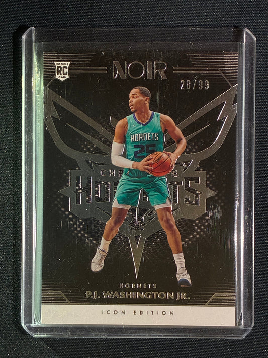 2019-20 Noir PJ WASHINGTON JR. Rookie Icon Edition Base Silver 28/99 #194