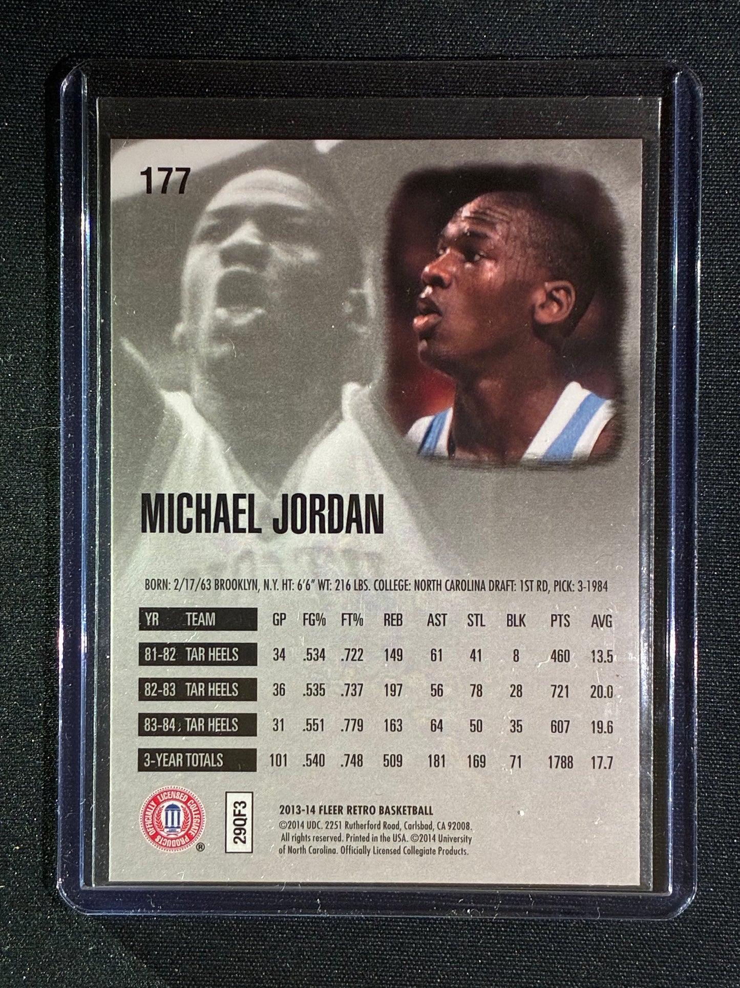 2013-14 Fleer Retro MICHAEL JORDAN Fleer Ultra Base #177