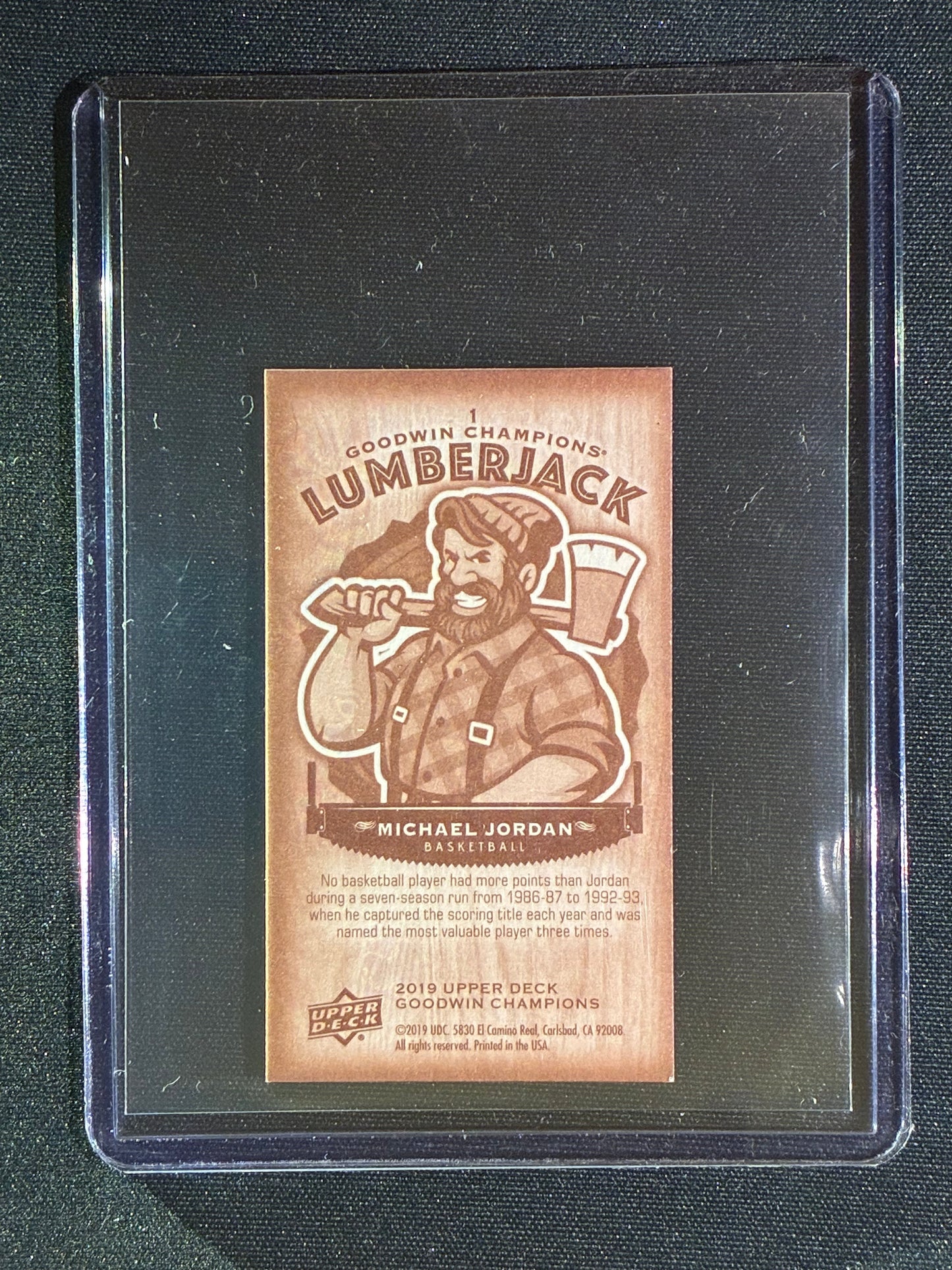 2019-20 Goodwin Champions MICHAEL JORDAN Mini Lumberjack #1
