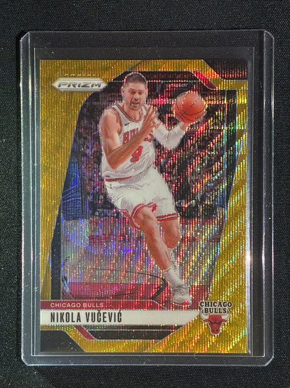 2024-25 Prizm NIKOLA VUCEVIC Gold Wave 10/10 #216