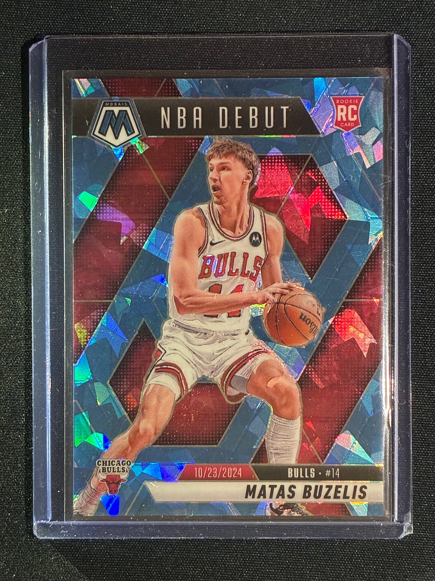 2024-25 Mosaic MATAS BUZELIS NBA Debut Rookie Light Blue Cracked Ice 83/125 #257