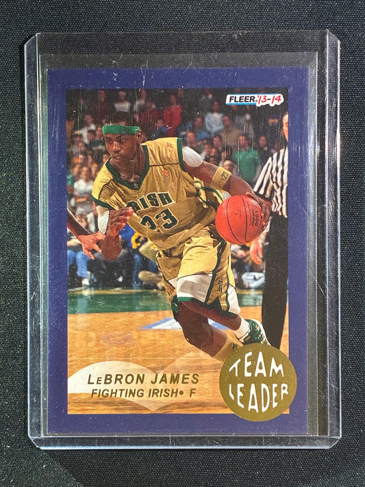 2013-14 Fleer Retro LEBRON JAMES Team Leader SSP #18