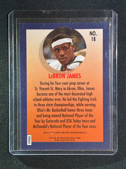 2013-14 Fleer Retro LEBRON JAMES Team Leader SSP #18
