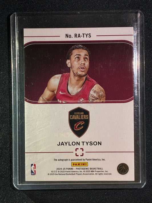 2024-25 Photogenic JAYLON TYSON Rookie Auto Silver 138/149