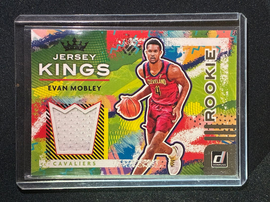 2021-22 Donruss EVAN MOBLEY Rookie Jersey Kings Silver #EMB