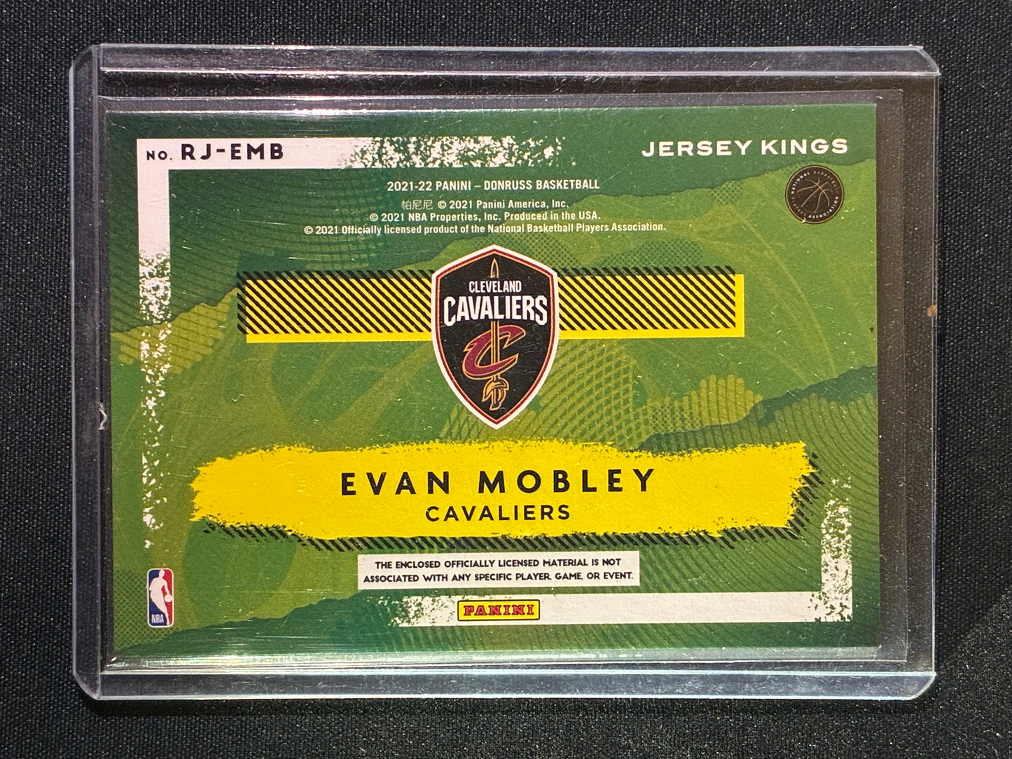 2021-22 Donruss EVAN MOBLEY Rookie Jersey Kings Silver #EMB