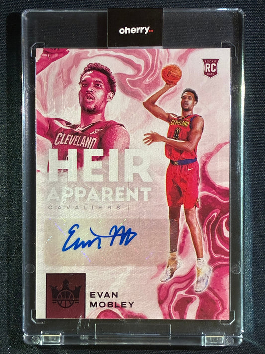 2021-22 Court Kings EVAN MOBLEY Heir Apparent Rookie Auto Purple 32/49 #EMY