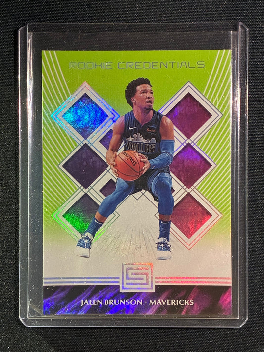 2018-19 Status JALEN BRUNSON Rookie Credentials Green #29