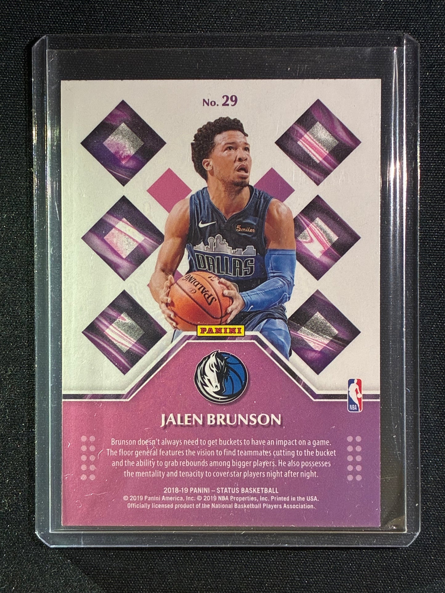 2018-19 Status JALEN BRUNSON Rookie Credentials Green #29