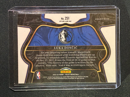 2022-23 Select LUKA DONCIC Courtside Silver Prizm SSP #251