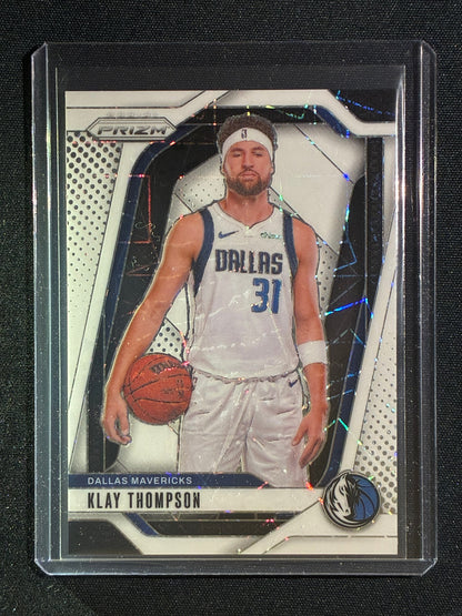 2024-25 Prizm KLAY THOMPSON White Lazer 249/275 #107