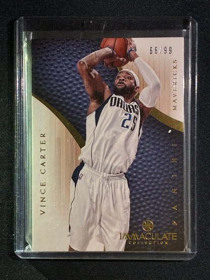 2012-13 Immaculate VINCE CARTER Base Gold 66/99 #21