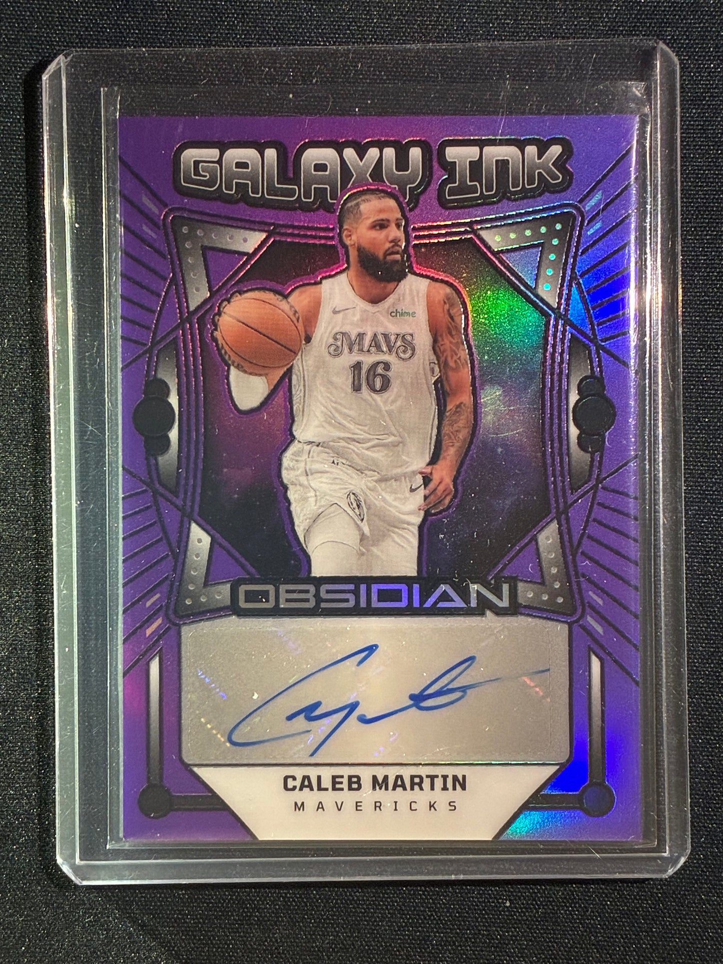 2024-25 Obsidian CALEB MARTIN Galaxy Ink Auto Electric Etch Purple 21/49