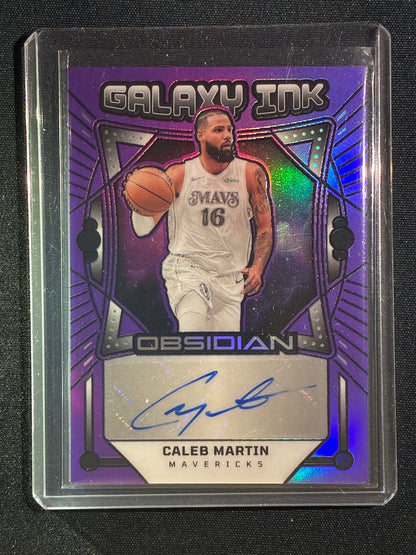 2024-25 Obsidian CALEB MARTIN Galaxy Ink Auto Electric Etch Purple 21/49