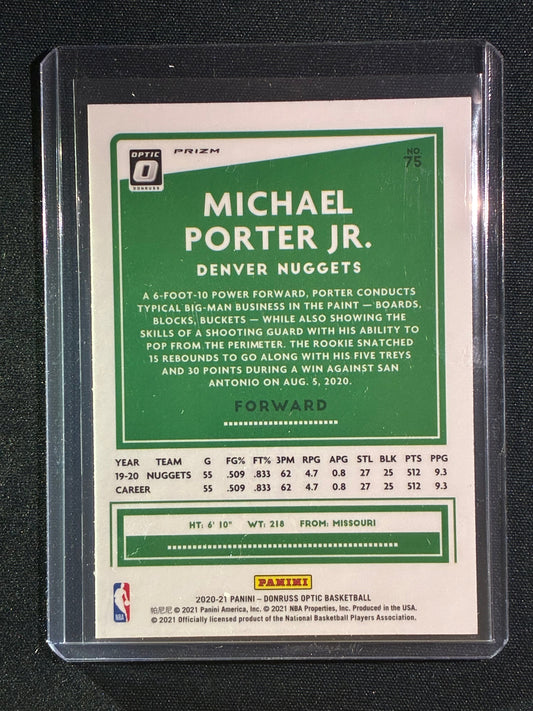 2020-21 Donruss Optic MICHAEL PORTER JR. Photon SSP #75