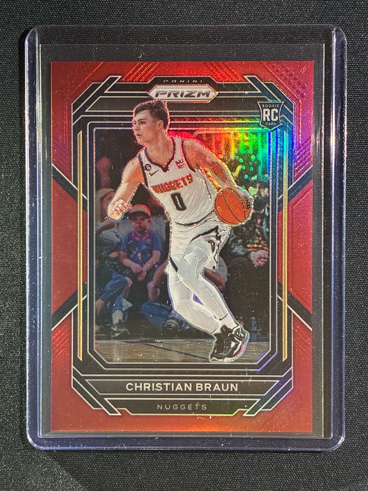 2022-23 Prizm CHRISTIAN BRAUN Rookie Red Prizm 25/299 #223
