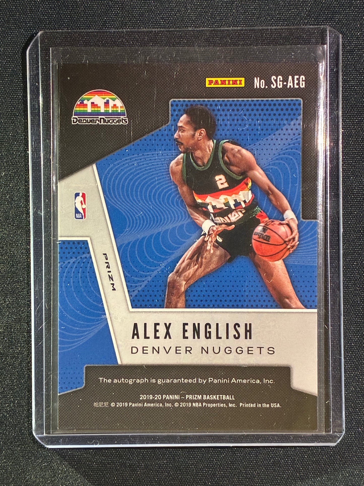 2019-20 Prizm ALEX ENGLISH Signatures Auto Choice Red Scope #AEG