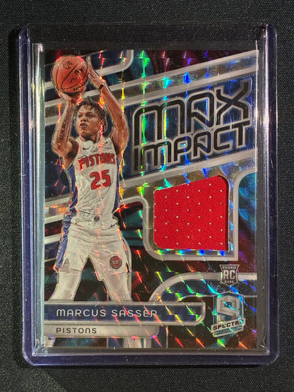 2023-24 Spectra MARCUS SASSER Max Impact Rookie Jersey Celestial 51/75 #SAS