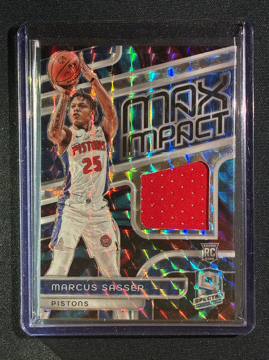 2023-24 Spectra MARCUS SASSER Max Impact Rookie Jersey Celestial 51/75 #SAS