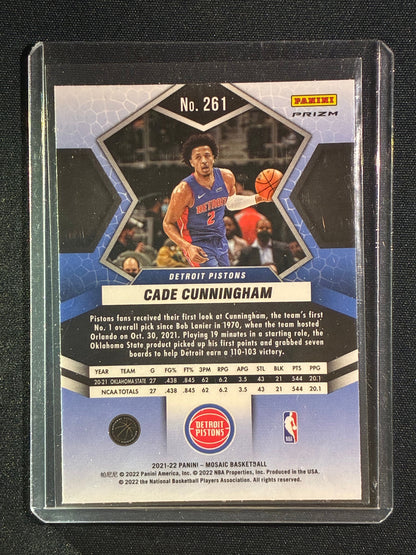 2021-22 Mosaic CADE CUNNINGHAM NBA Debut Rookie Mosaic Silver #261