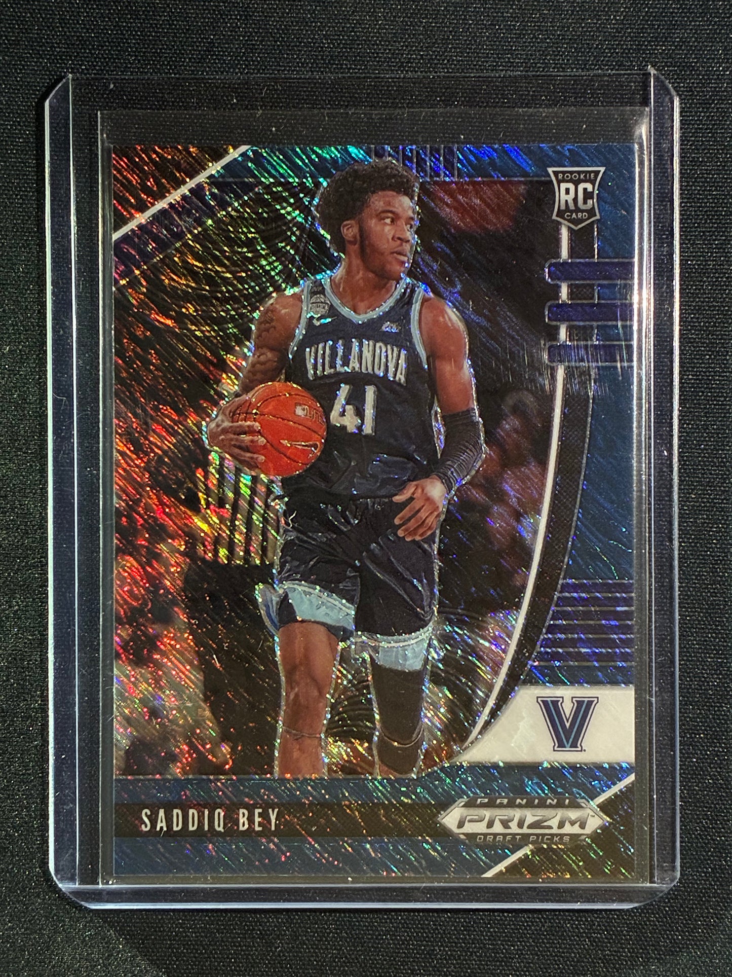 2020-21 Prizm Draft Picks SADDIQ BEY Rookie Blue Shimmer 5/13 #59