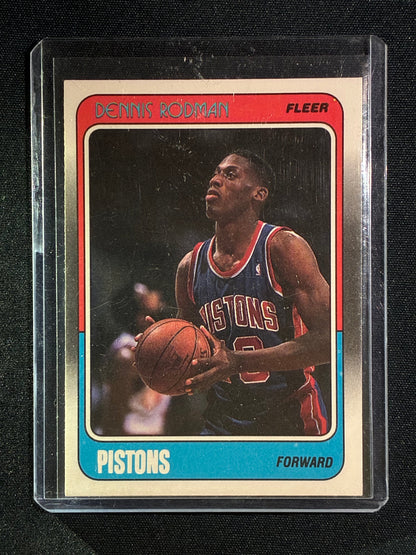 1988-89 Fleer DENNIS RODMAN Rookie Base #43
