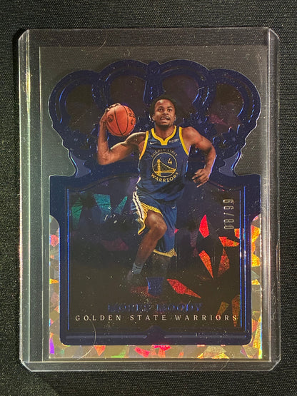 2021-22 Crown Royale MOSES MOODY Rookie Die-Cut Blue Cracked Ice 8/99 #91