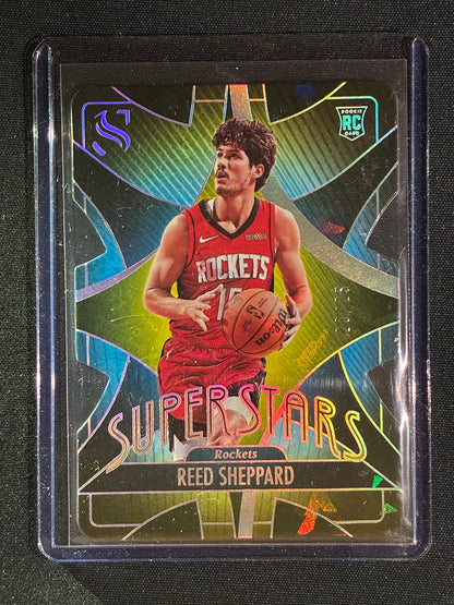 2024-25 Silhouette REED SHEPPARD Superstars Die-Cut Rookie Cracked Ice 20/25 #1