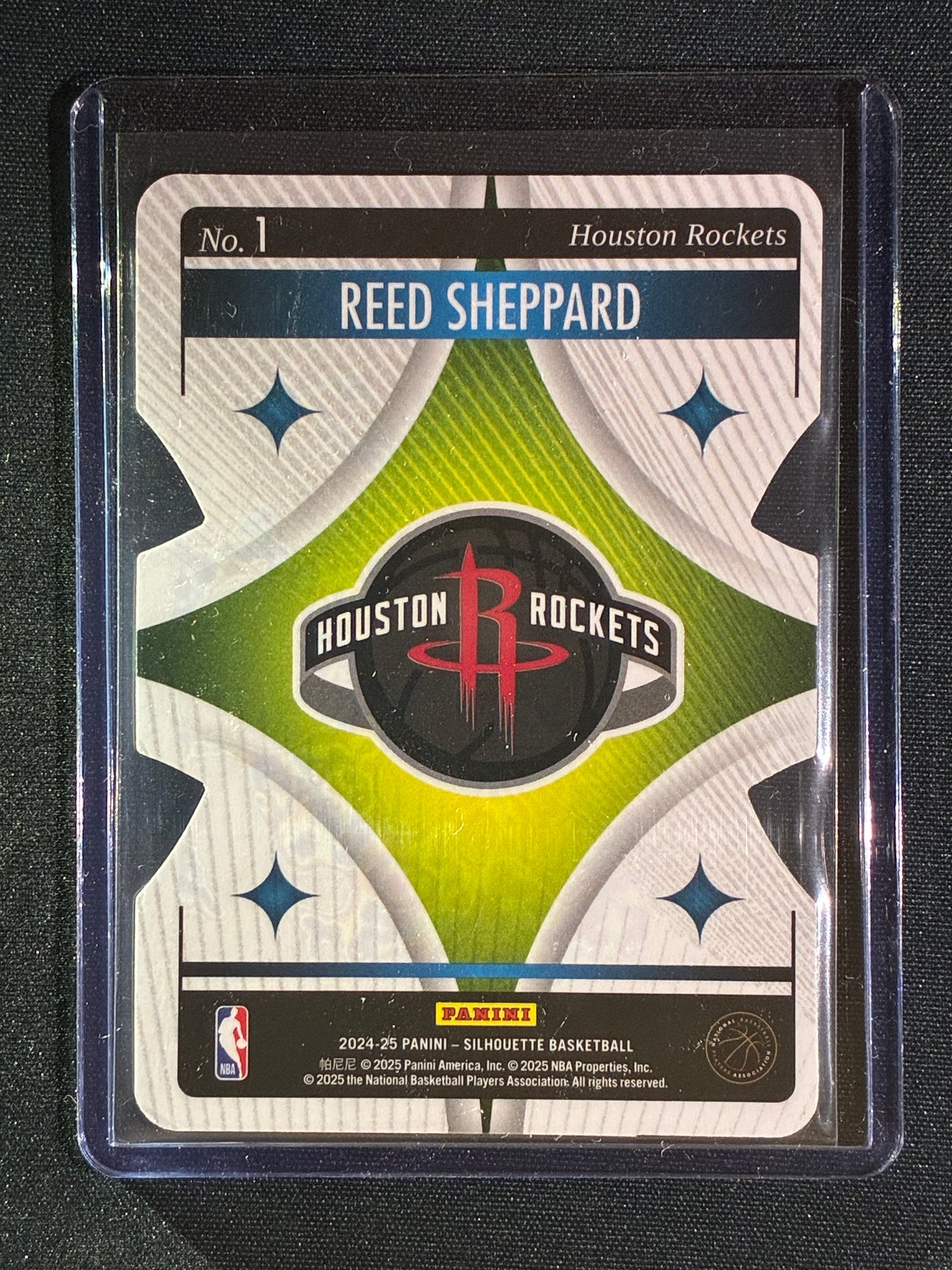 2024-25 Silhouette REED SHEPPARD Superstars Die-Cut Rookie Cracked Ice 20/25 #1