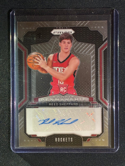 2024-25 Prizm REED SHEPPARD Rookie Penmanship Auto Base #RSH