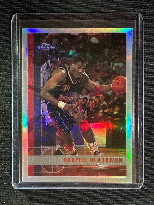1997-98 Topps Chrome HAKEEM OLAJUWON Refractor Silver #203