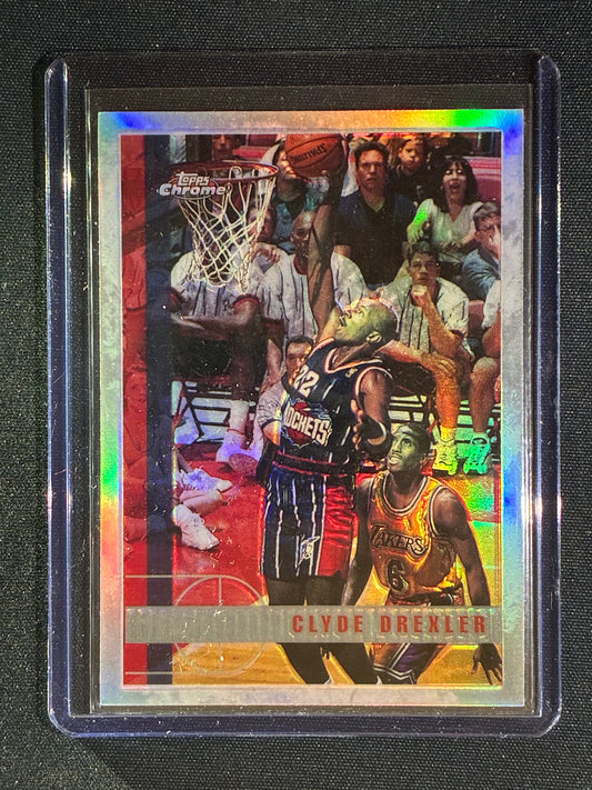 1997-98 Topps Chrome CLYDE DREXLER Refractor Silver #71