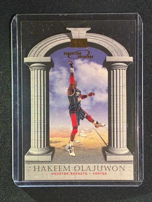 1997-98 Skybox Premium HAKEEM OLAJUWON Competitive Advantage Die-Cut #14