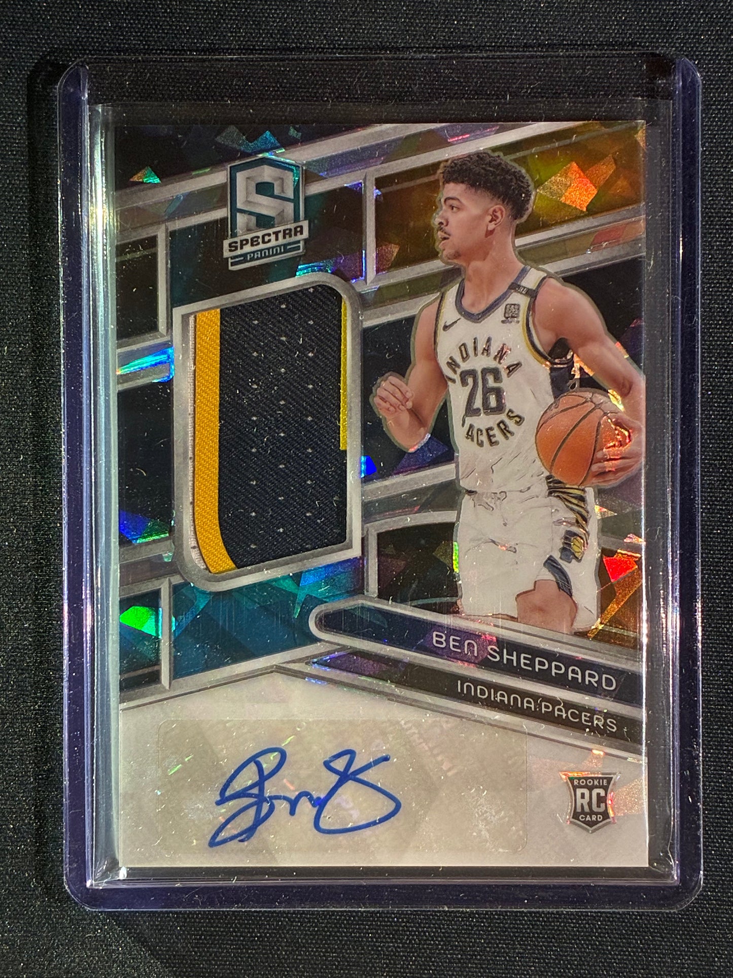 2023-24 Spectra BEN SHEPPARD Rookie Patch Auto Astral Cracked Ice 20/35 #237
