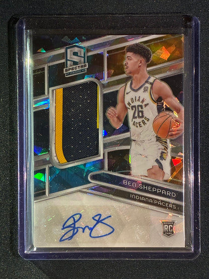 2023-24 Spectra BEN SHEPPARD Rookie Patch Auto Astral Cracked Ice 20/35 #237
