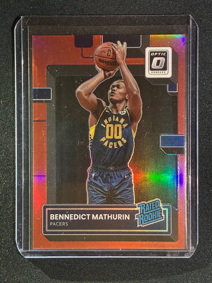 2022-23 Donruss Optic BENNEDICT MATHURIN Rated Rookie Red Prizm 35/99 #209