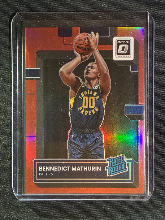 2022-23 Donruss Optic BENNEDICT MATHURIN Rated Rookie Red Prizm 35/99 #209
