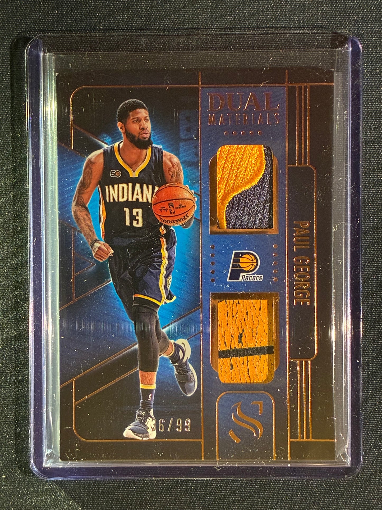 2024-25 Silhouette PAUL GEORGE Dual Materials Patch Bronze 36/99