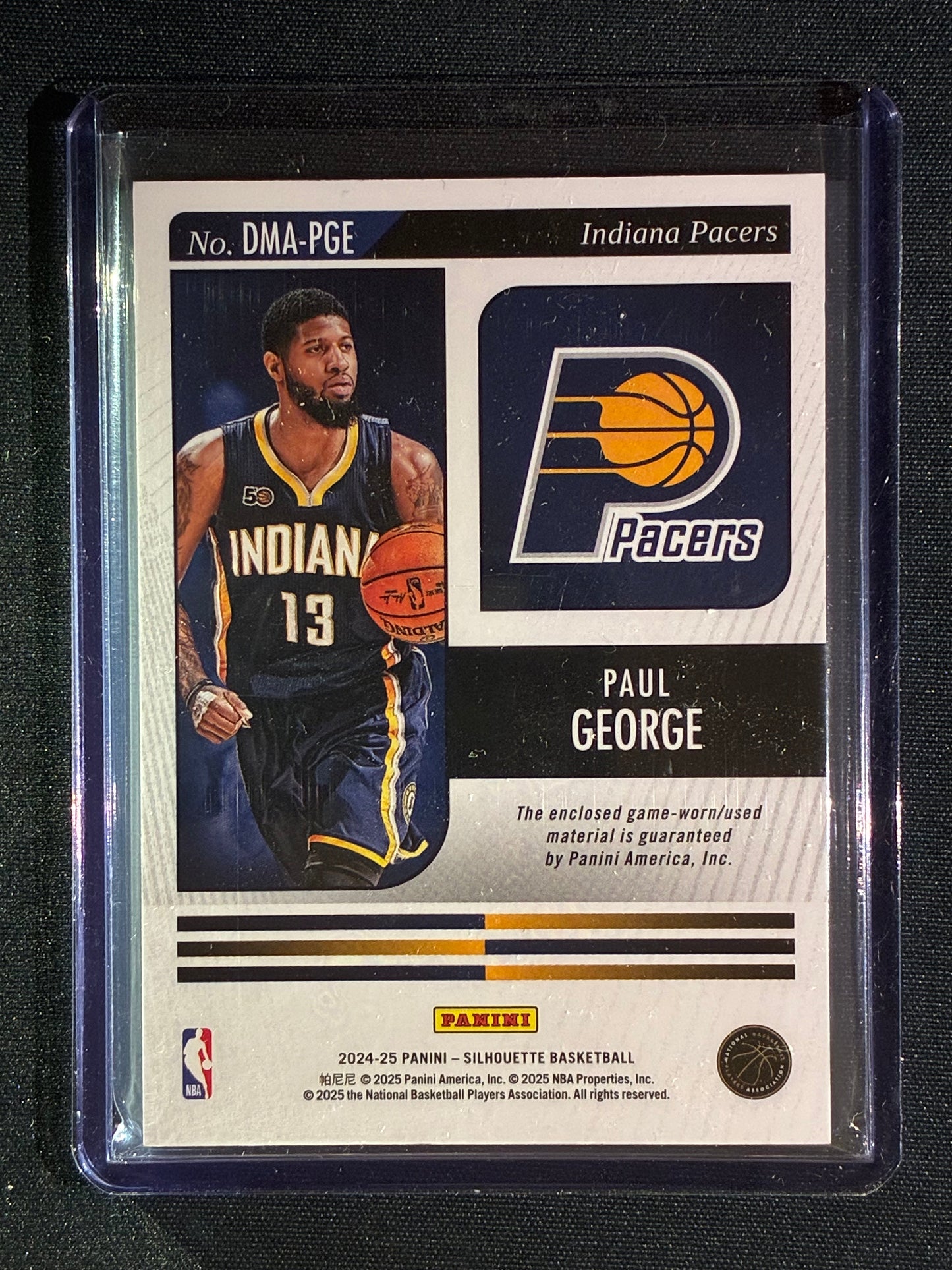 2024-25 Silhouette PAUL GEORGE Dual Materials Patch Bronze 36/99
