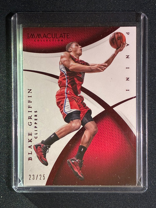 2014-15 Immaculate BLAKE GRIFFIN Base Ruby Red 23/25 #1