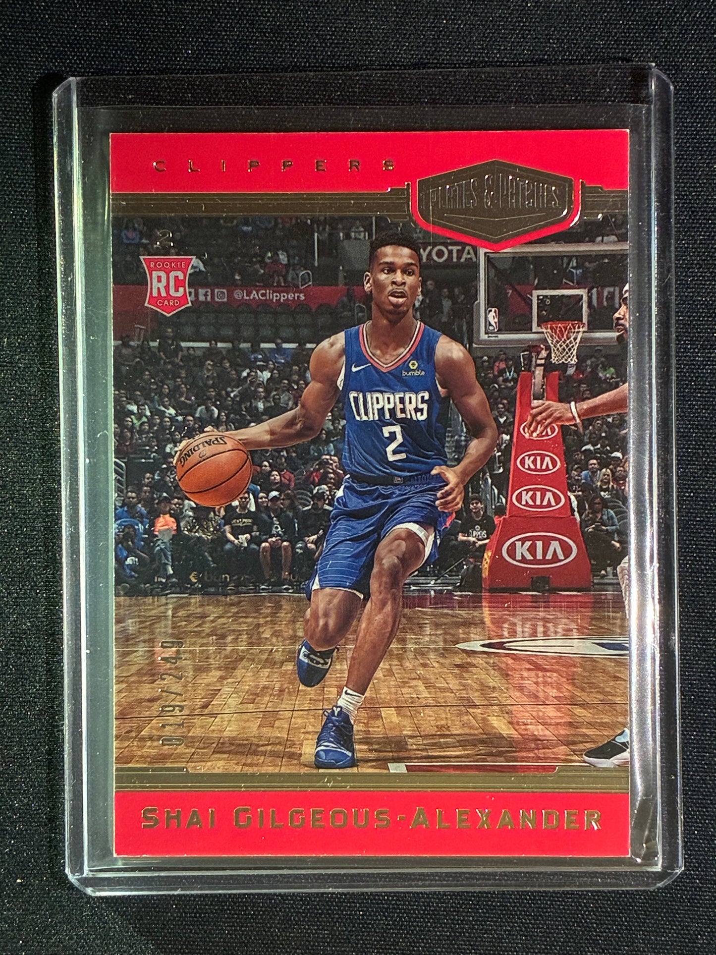 2018-19 Chronicles SHAI GILGEOUS-ALEXANDER Plates and Patches Rookie Silver 19/249 #391