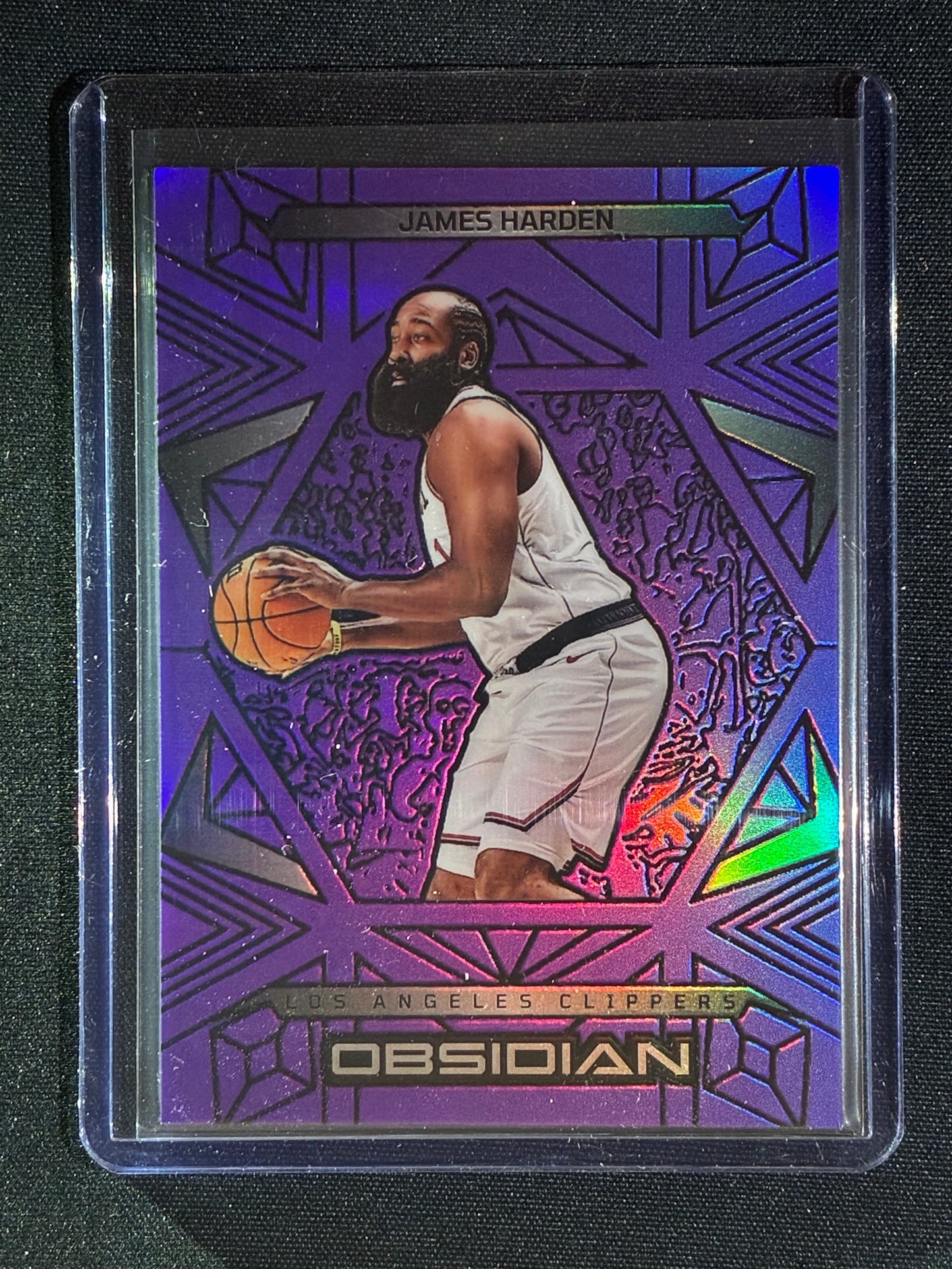 2024-25 Obsidian JAMES HARDEN Electric Etch Purple 16/75 #50