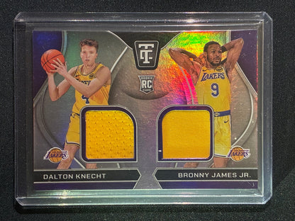 2024-25 Totally Certified DALTON KNECHT BRONNY JAMES JR. Rookie Dual Jersey Silver #DKB